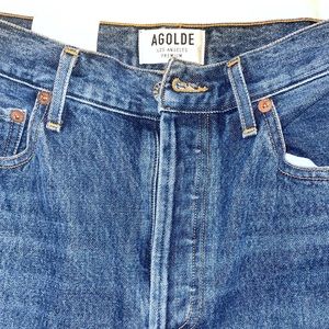 NEW AGOLDE RILEY HIGH RISE STRAIGHT CROP